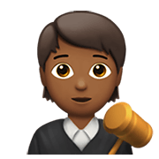 🧑🏾‍⚖️ Emoji Juez: Tono De Piel Oscuro Medio en Apple iOS 13.3.