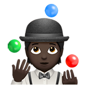 Emoji 🤹🏿 Persona Che Fa Giocoleria: Carnagione Scura su Apple iOS 13.3.