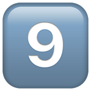9️⃣ Emoji Tecla: 9 na Apple iOS 13.3.