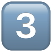 3️⃣ Emoji Tecla: 3 na Apple iOS 13.3.