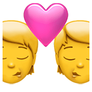 💏 Emoji Beijo na Apple iOS 13.3.