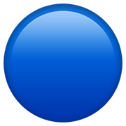 🔵 Emoji Círculo Azul Grande en Apple iOS 13.3.