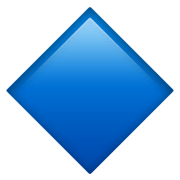 🔷 Emoji Rombo Azul Grande en Apple iOS 13.3.
