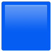 🟦 Emoji Quadrado Azul na Apple iOS 13.3.