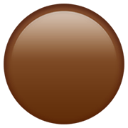 Emoji 🟤 Cerchio Marrone su Apple iOS 13.3.