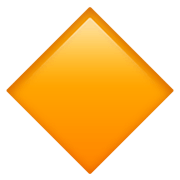 Émoji 🔶 Grand Losange Orange sur Apple iOS 13.3.