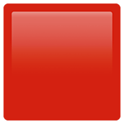 Émoji 🟥 Carré Rouge sur Apple iOS 13.3.