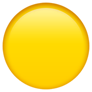 🟡 Emoji Círculo Amarillo en Apple iOS 13.3.