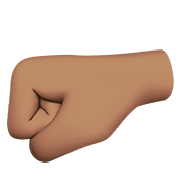 Emoji 🤛🏽 Pugno A Sinistra: Carnagione Olivastra su Apple iOS 13.3.