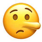 🤥 Emoji Cara De Mentiroso en Apple iOS 13.3.