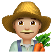 Emoji 👨🏼‍🌾 Contadino: Carnagione Abbastanza Chiara su Apple iOS 13.3.