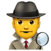 🕵️‍♂️ Emoji Detective Hombre en Apple iOS 13.3.