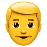 👨 Emoji Hombre en Apple iOS 13.3.