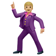 🕺🏼 Emoji Homem Dançando: Pele Morena Clara na Apple iOS 13.3.