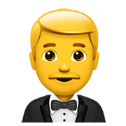 🤵 Emoji Persona Con Esmoquin en Apple iOS 13.3.