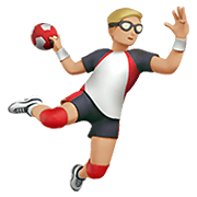 🤾🏼‍♂️ Emoji Handballspieler: mittelhelle Hautfarbe Apple iOS 13.3.