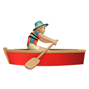 Émoji 🚣🏼‍♂️ Rameur Dans Une Barque : Peau Moyennement Claire sur Apple iOS 13.3.