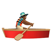 Émoji 🚣🏾‍♂️ Rameur Dans Une Barque : Peau Mate sur Apple iOS 13.3.