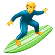 Émoji 🏄‍♂️ Surfeur sur Apple iOS 13.3.