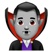 🧛🏼‍♂️ Emoji Homem Vampiro: Pele Morena Clara na Apple iOS 13.3.