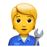 Emoji 🧑‍🔧 Meccanico su Apple iOS 13.3.