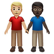 👨🏼‍🤝‍👨🏿 Emoji Dois Homens De Mãos Dadas: Pele Morena Clara E Pele Escura na Apple iOS 13.3.