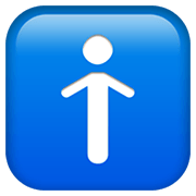 Émoji 🚹 Symbole Toilettes Hommes sur Apple iOS 13.3.