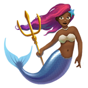 Emoji 🧜🏾‍♀️ Sirena Donna: Carnagione Abbastanza Scura su Apple iOS 13.3.