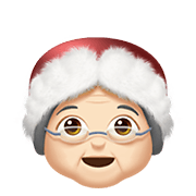 🤶🏻 Emoji Weihnachtsfrau: helle Hautfarbe Apple iOS 13.3.