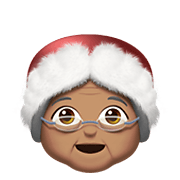 Emoji 🤶🏽 Mamma Natale: Carnagione Olivastra su Apple iOS 13.3.