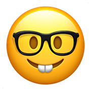 Emoji 🤓 Faccina Nerd su Apple iOS 13.3.