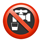 Emoji 🚱 Simbolo Di Acqua Non Potabile su Apple iOS 13.3.