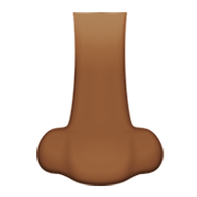 👃🏾 Emoji Nariz: Pele Morena Escura na Apple iOS 13.3.