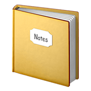 📔 Emoji Notizbuch mit dekorativem Einband Apple iOS 13.3.