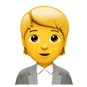 🧑‍💼 Emoji Büroangestellte(r) Apple iOS 13.3.