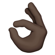 👌🏿 Emoji OK-Zeichen: dunkle Hautfarbe Apple iOS 13.3.