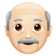 Emoji 👴🏻 Uomo Anziano: Carnagione Chiara su Apple iOS 13.3.
