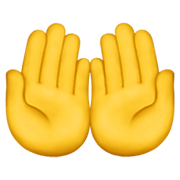 Émoji 🤲 Paume Contre Paume Doigts Vers Le Haut sur Apple iOS 13.3.