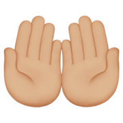 🤲🏼 Emoji Handflächen nach oben: mittelhelle Hautfarbe Apple iOS 13.3.