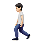 🚶🏻 Emoji Persona Caminando: Tono De Piel Claro en Apple iOS 13.3.