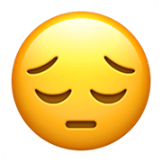 😔 Emoji Cara Desanimada en Apple iOS 13.3.