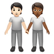 Émoji 🧑🏻‍🤝‍🧑🏾 Deux Personnes Se Tenant La Main : Peau Claire Et Peau Mate sur Apple iOS 13.3.