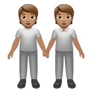 🧑🏽‍🤝‍🧑🏽 Emoji Pessoas De Mãos Dadas: Pele Morena na Apple iOS 13.3.
