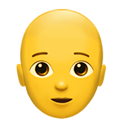 🧑‍🦲 Emoji Erwachsener: Glatze Apple iOS 13.3.