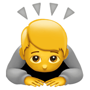 🙇 Emoji Pessoa Fazendo Reverência na Apple iOS 13.3.
