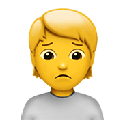Emoji 🙍 Persona Corrucciata su Apple iOS 13.3.