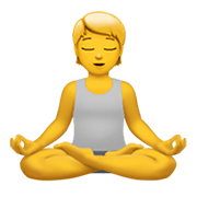 Émoji 🧘 Personne Dans La Posture Du Lotus sur Apple iOS 13.3.