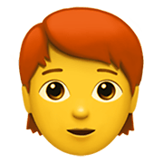 🧑‍🦰 Emoji Persona: pelo rojo en Apple iOS 13.3.