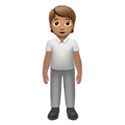 🧍🏽 Emoji stehende Person: mittlere Hautfarbe Apple iOS 13.3.