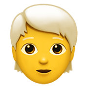 Emoji 🧑‍🦳 Persona: Capelli Bianchi su Apple iOS 13.3.